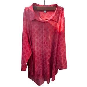 Coldwater Creek no Iron 100% Cotton Women's trendy top size 2X